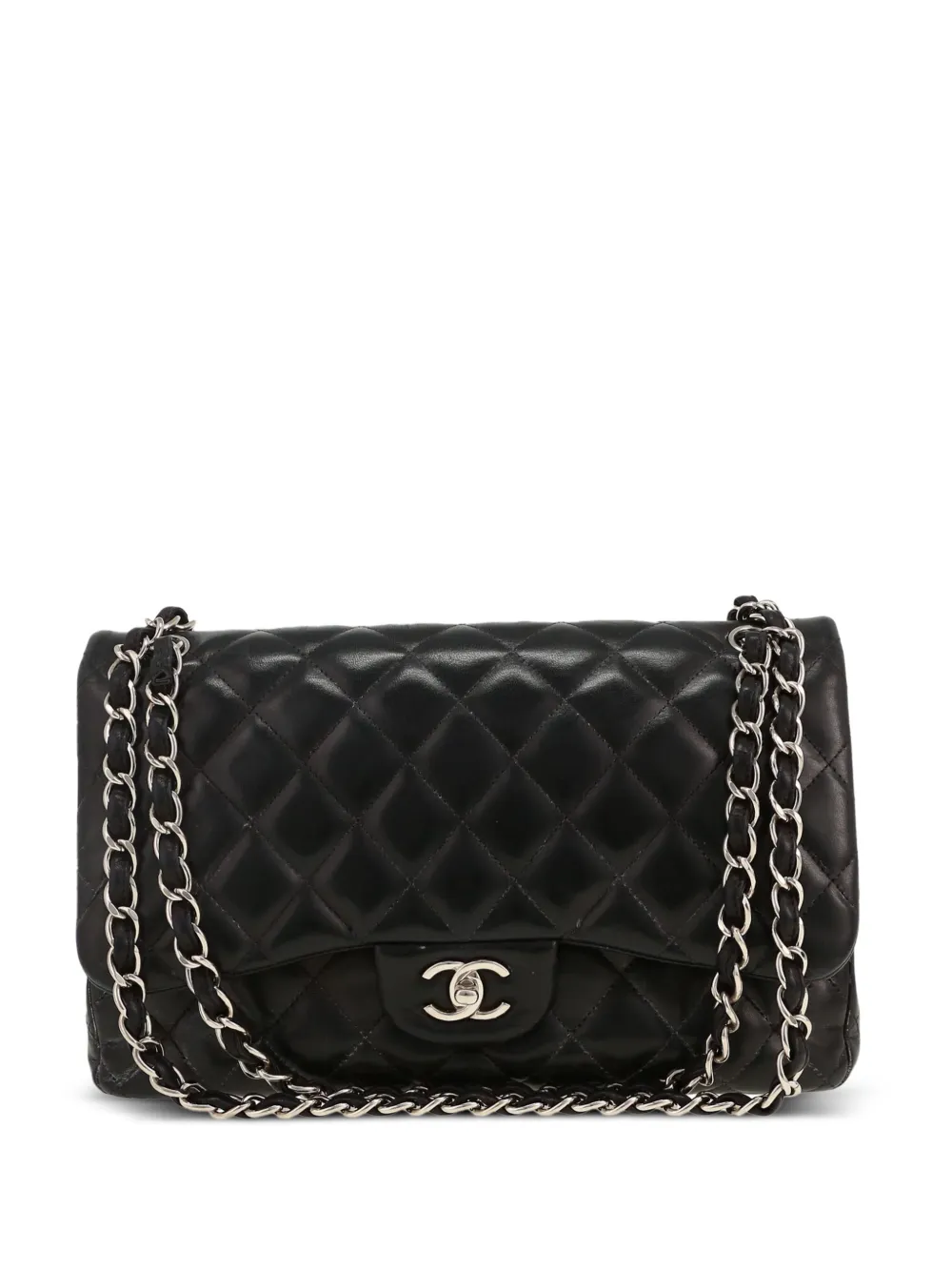 CHANEL Pre-Owned 2012 Timeless Jumbo quilted leather cross body bag - Nero