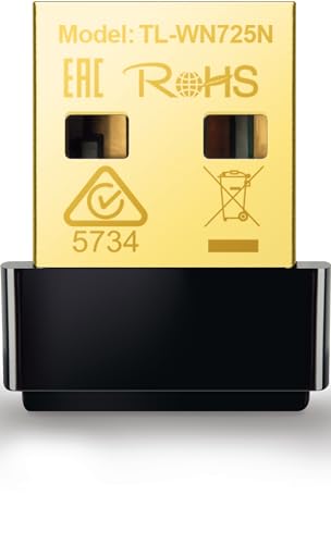 Tp-Link Tl-Wn725N Adattatore Usb Scheda Di Rete, Wireless N 150Mbps, 2.4Ghz, 1 Antenne Interne, Porta Usb 2.0, Nano Size, Installazione Semplice, Wind