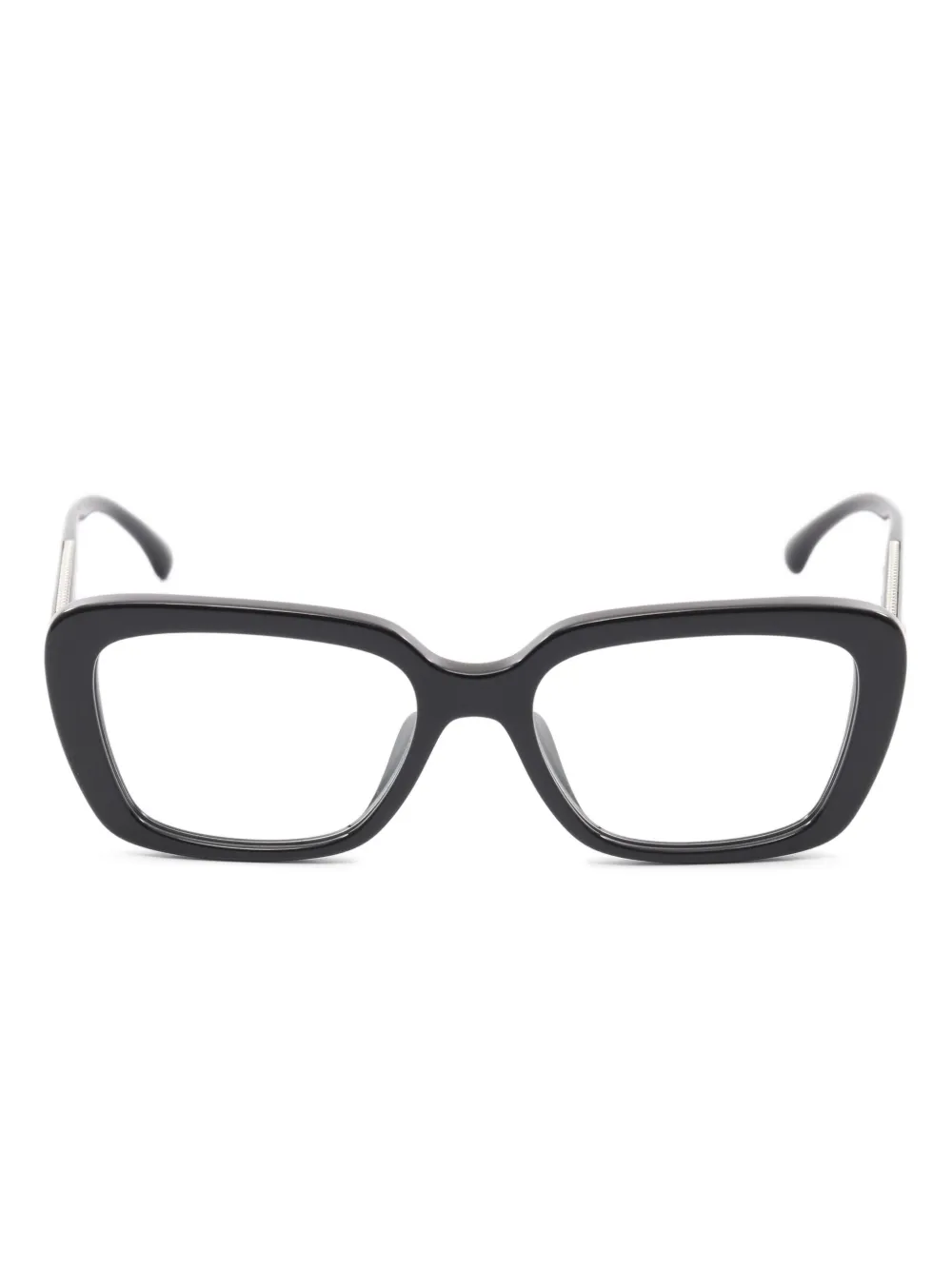 CHANEL Pre-Owned 2000s rectangle-frame glasses - Nero
