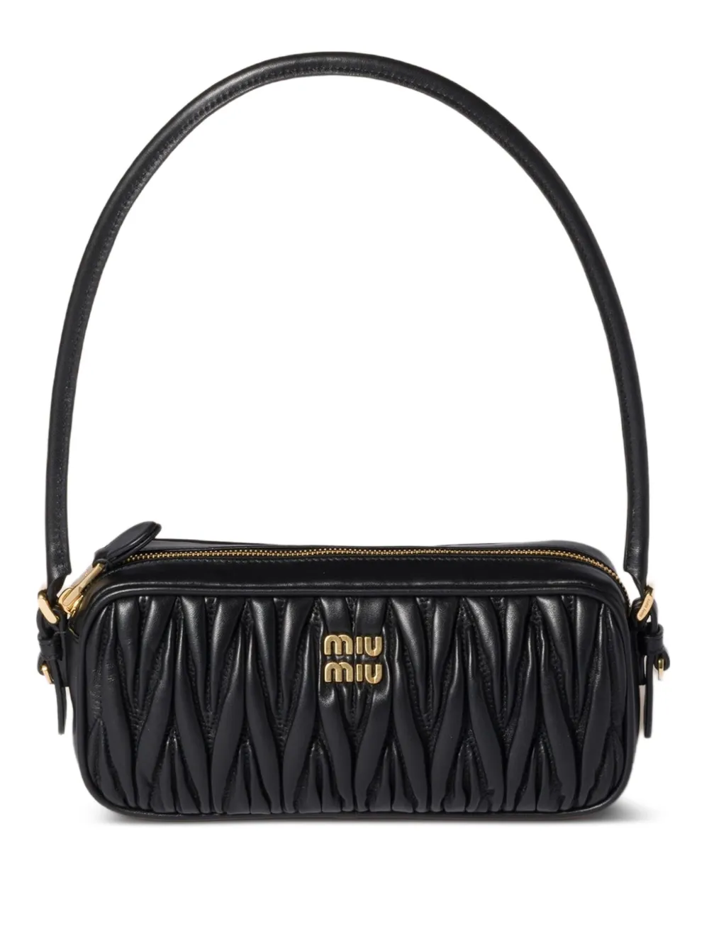 Miu Miu Borsa mini matelassé in pelle - Nero