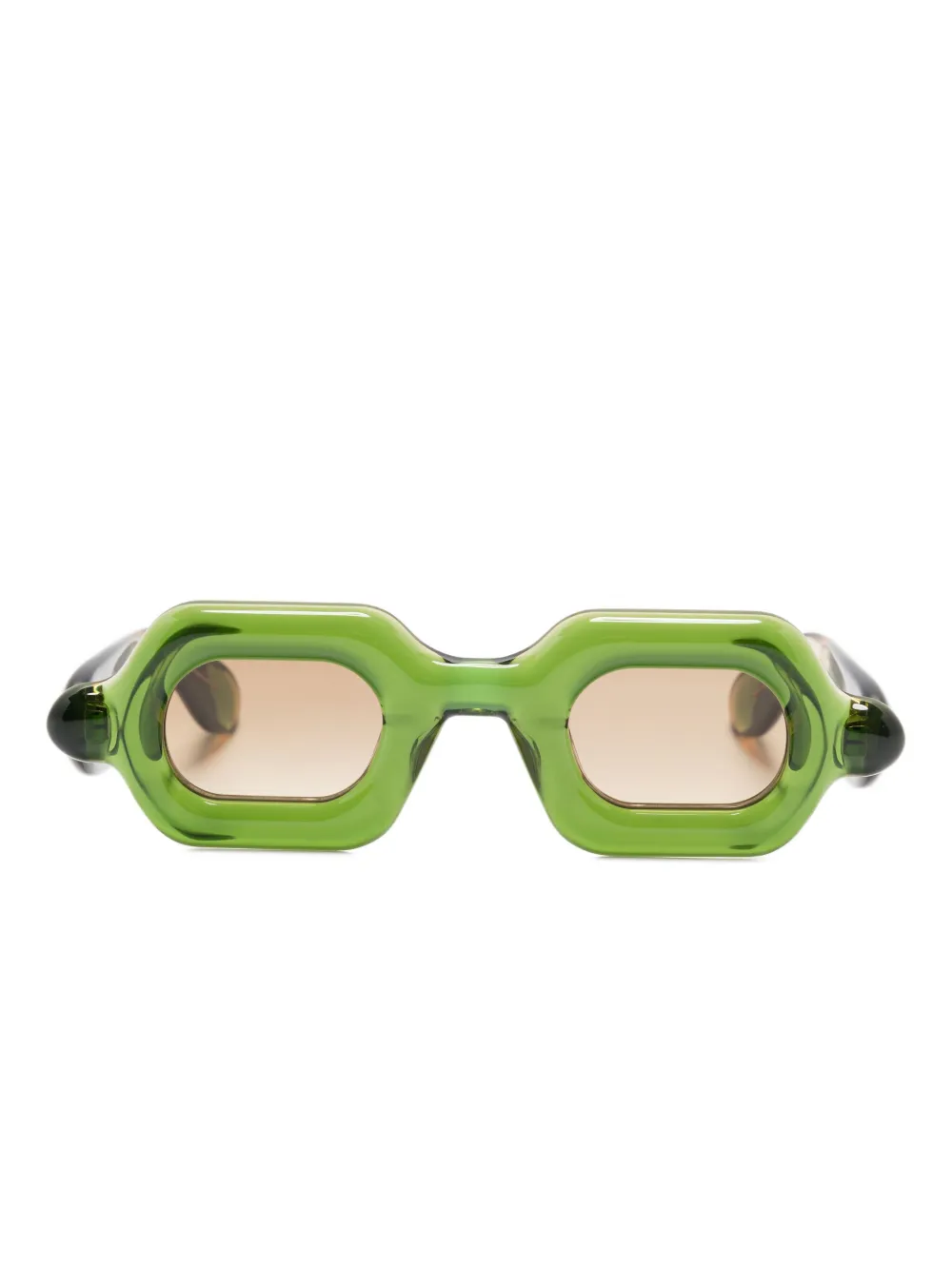 Paloceras geometric-frame sunglasses - Verde