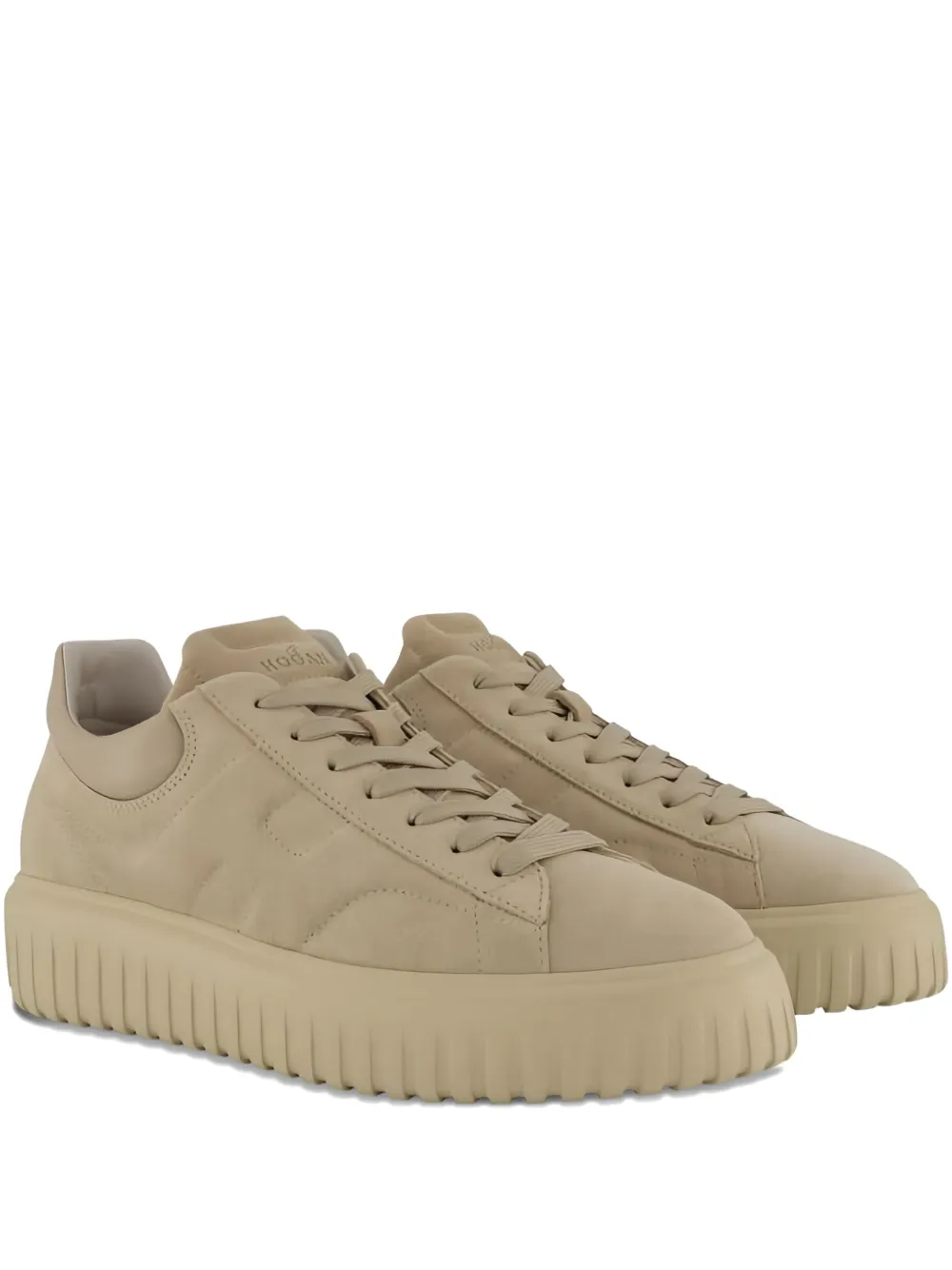 Hogan suede platform trainers - Toni neutri