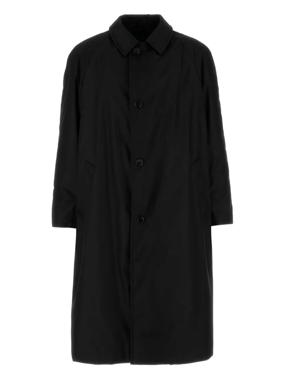 Prada buttoned trench coat - Nero