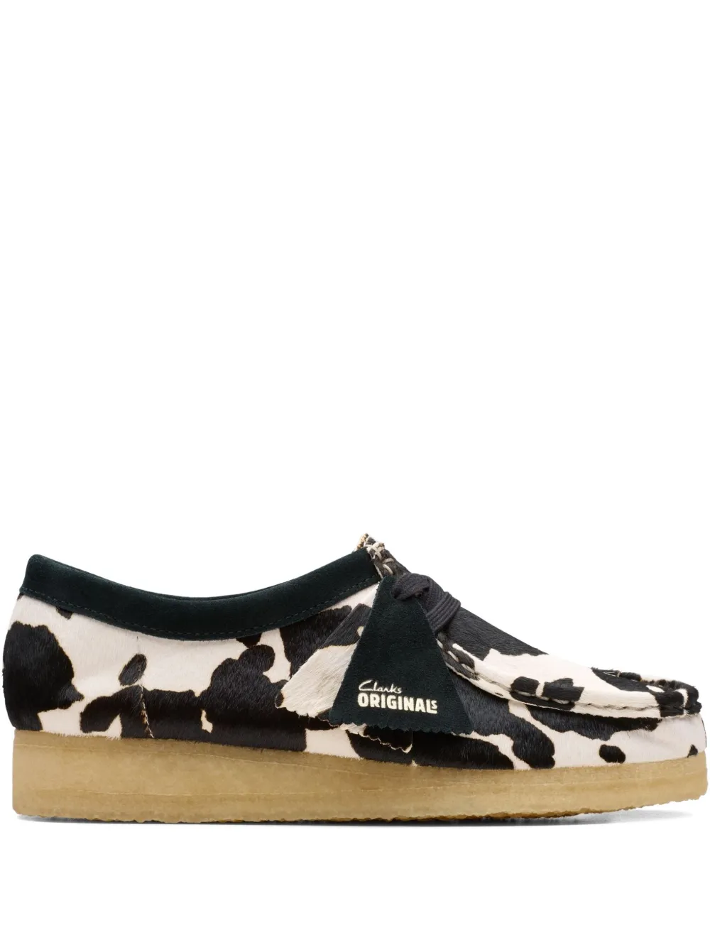 Clarks Originals Wallabee "Cow Print HairOn" sandals - Nero