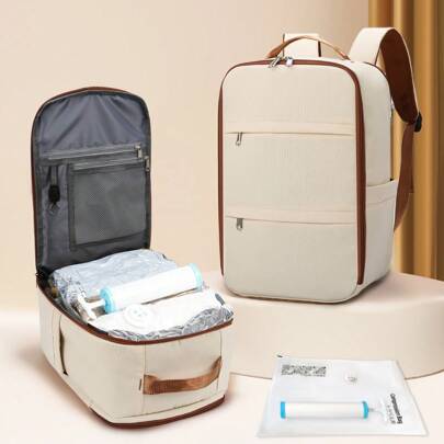 Zaino approvato per il bagaglio a mano Ryanair & Wizz Air 40x20x25cm (15,7x7,9x9,8 pollici) - In nylon ultra-resistente, adatto sotto il sedile, borsa