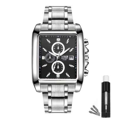 BOSCK Watches for Men (Without Chronograph), Men's Analog Watch with a 42mm Diameter, Easy to Read, Made of Stainless Steel, Classic Luxury Business W