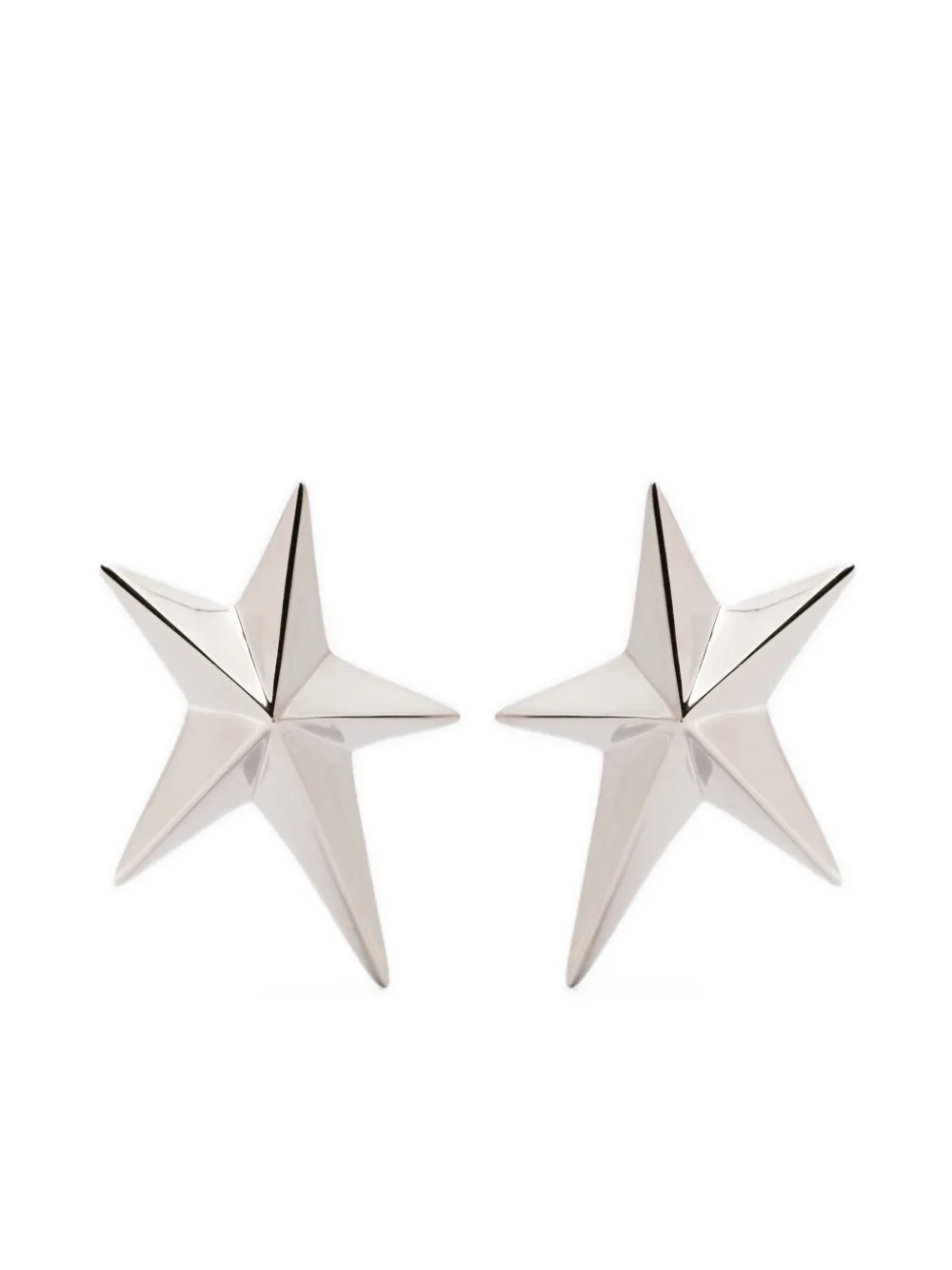 Mugler star-shaped earrings - Argento