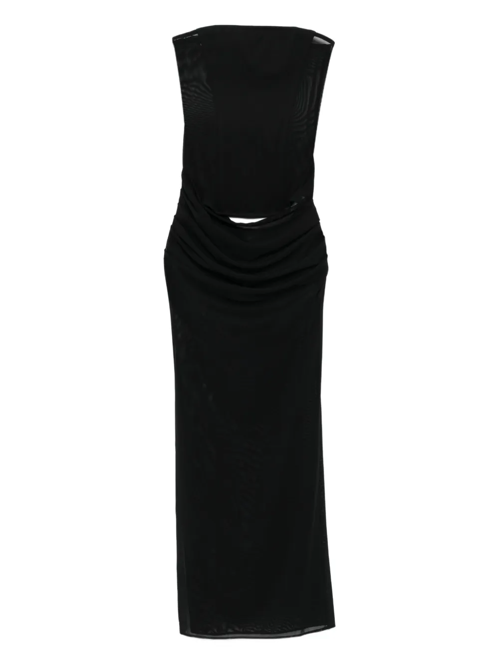 Alex Perry mesh maxi dress - Nero