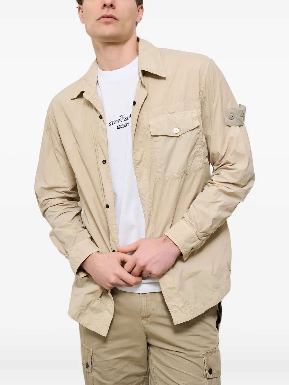 Stone Island pocket overshirt - Toni neutri