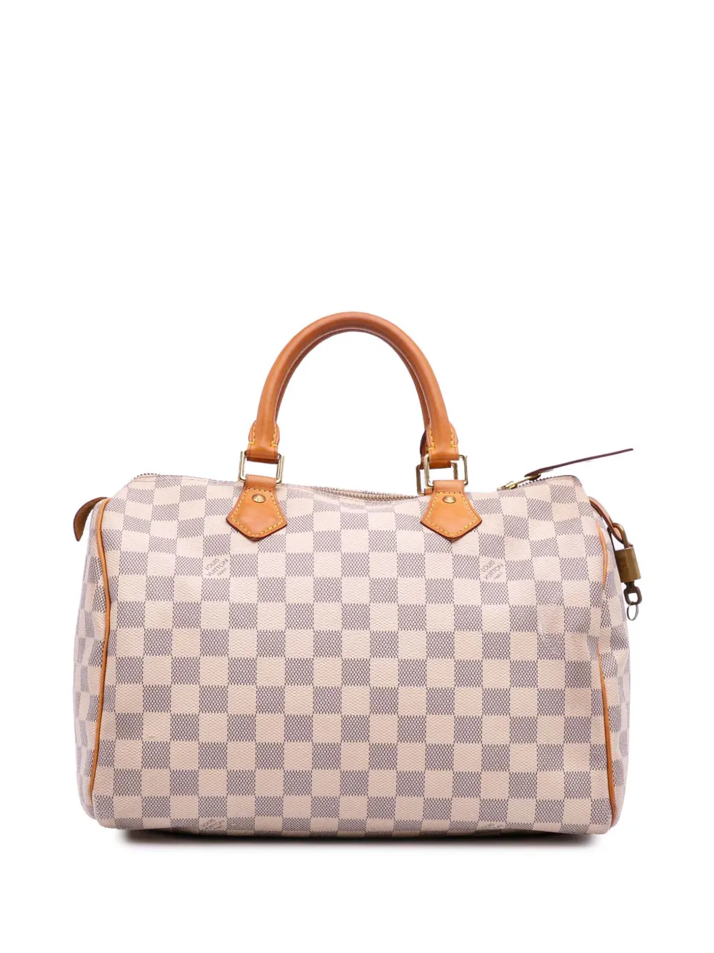Louis Vuitton Pre-Owned 2015 Damier Azur Speedy 30 boston bag - Bianco