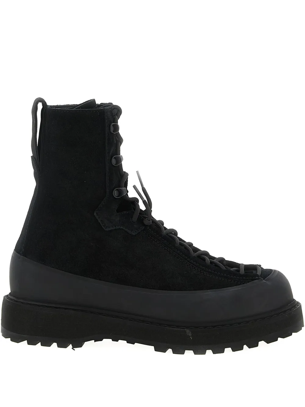 Stone Island S100110 lace-up rubber-sole hiking boots - Nero