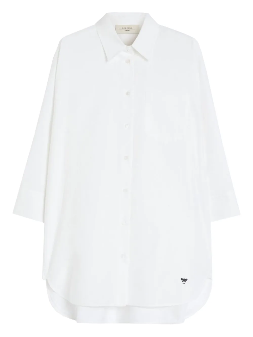 Weekend Max Mara pocket three-quarter sleeve shirt - Bianco