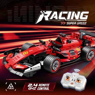 Set di costruzione auto da corsa F1 - Modello di auto da corsa radiocomandata in scala 1:24 - Macchina radiocomandata fai-da-te Kit di costruzione con