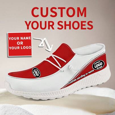 1 Paio di scarpe loafer personalizzate con nome "Atlanta Baseball", scarpe loafer con suola spessa in E-TPU, scarpe loafer personalizzate, scarpe loaf