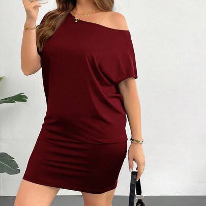 Abito estivo oversize per donna. Abito casual nero, abito senza spalline, abito monospalla, abiti estivi casual da donna, abito mini nero, abito per u