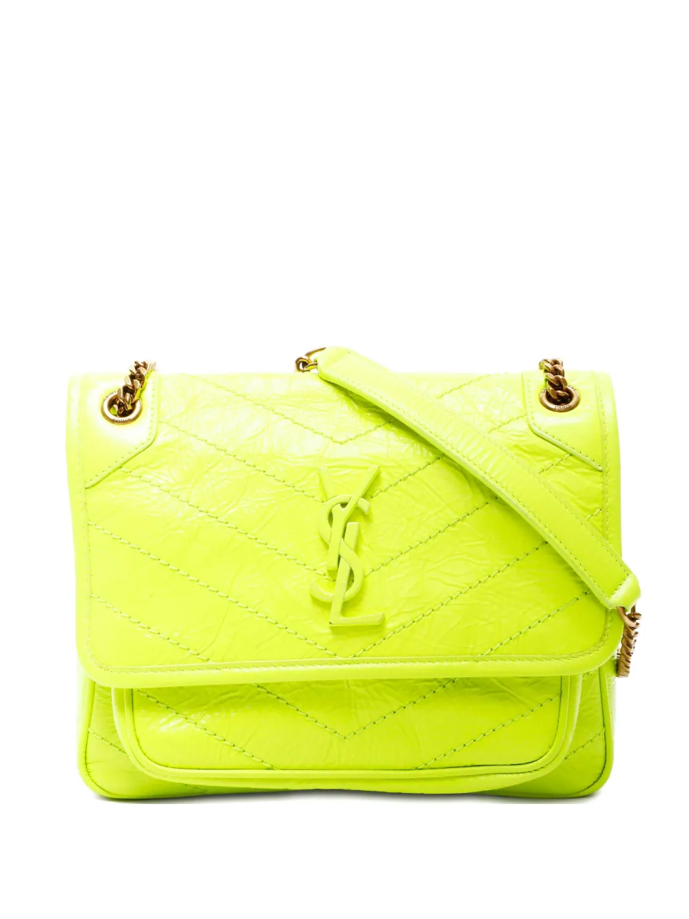 Saint Laurent Pre-Owned 2015-2020s Niki leather shoulder bag - Giallo