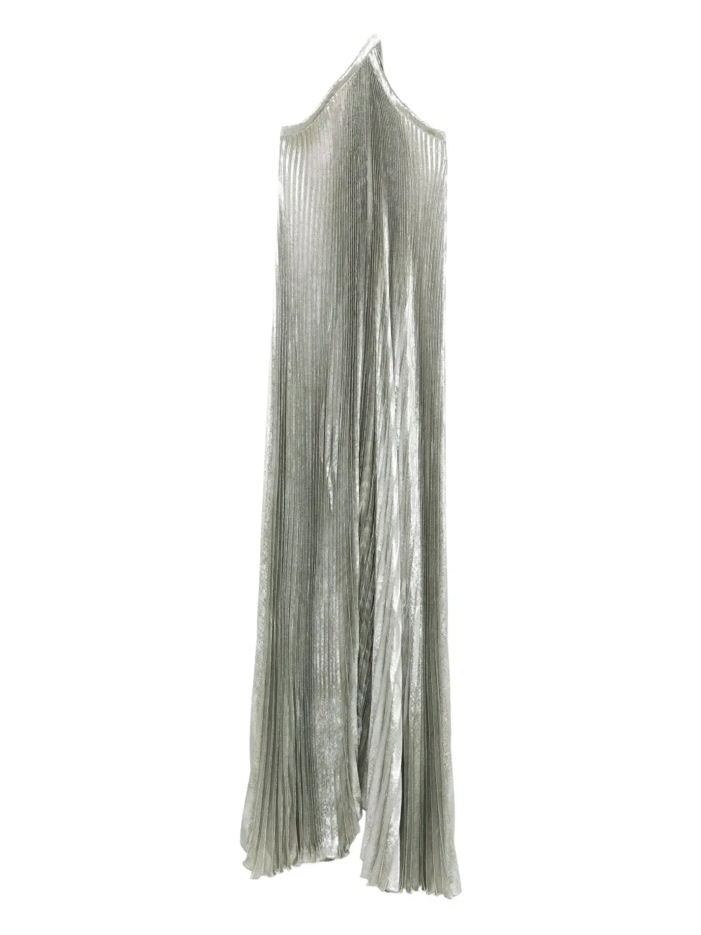 L'IDÉE Deesse pleated halterneck gown - Verde
