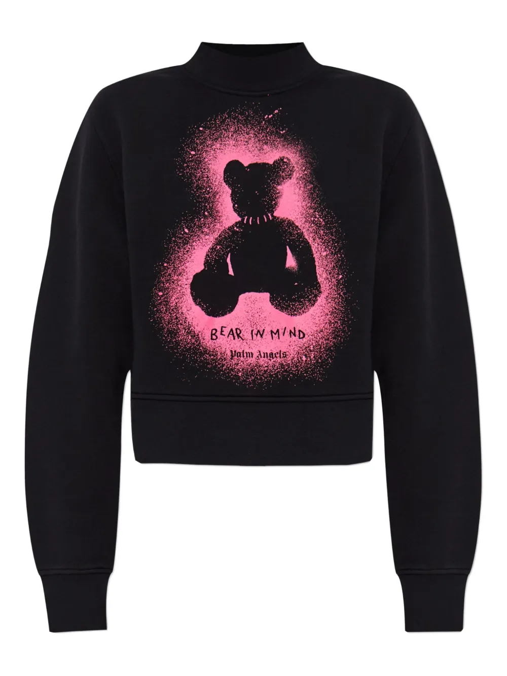 Palm Angels bear spray-paint sweatshirt - Nero