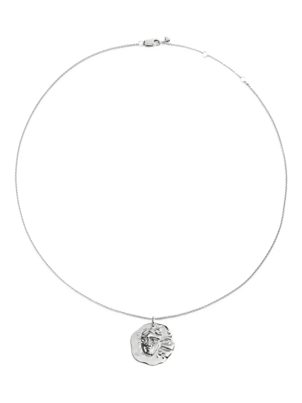 Monica Vinader Gemini Zodiac pendant necklace - Argento