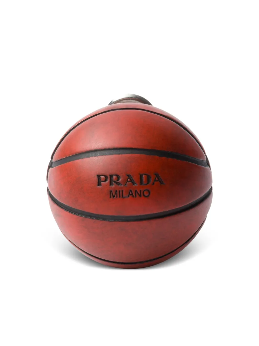 Prada basketball clip earrings - Marrone