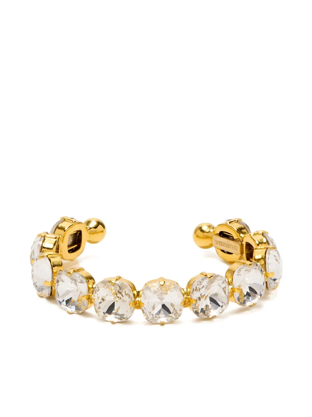 Vanina Diademe crystal-embellished bracelet - Oro