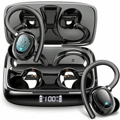 Cuffie senza fili I21, auricolari in-ear con cancellazione del rumore ENC, Bluetooth 5.3 senza fili con microfono, stereo con bassi profondi, uncini p