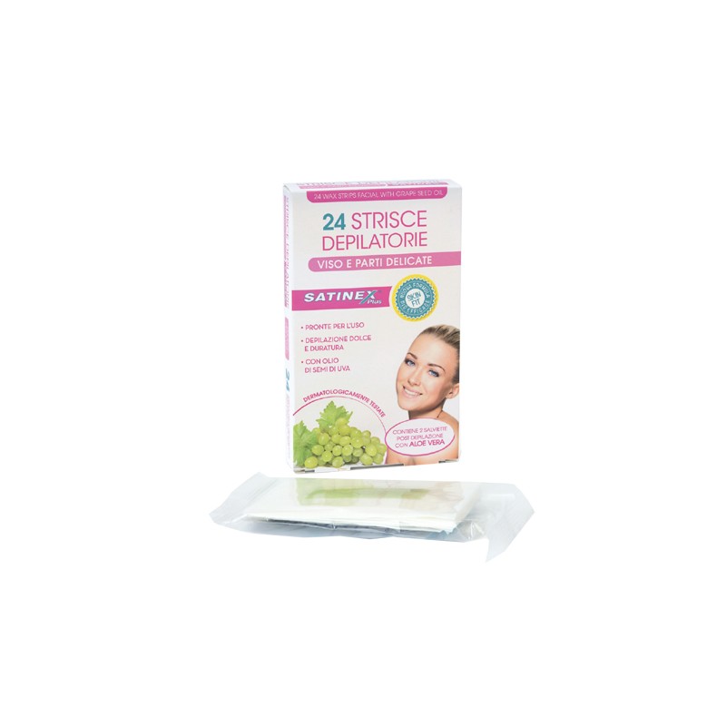 Uragme - Uragme Satinex Strisce Depilatorie Viso 24 Pezzi