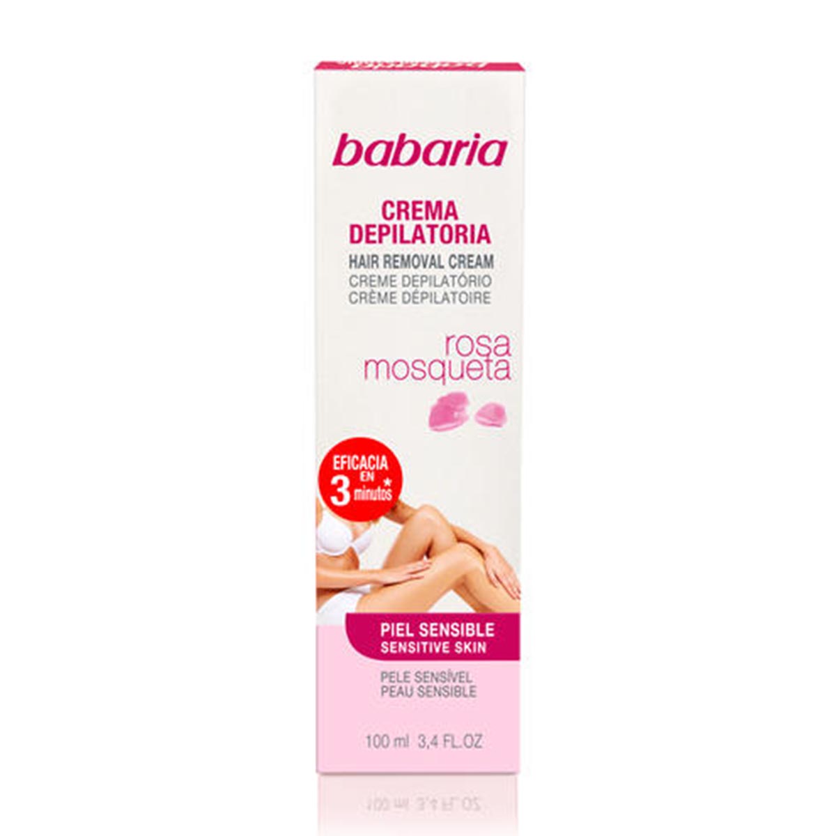 Babaria Rosa Mosqueta Hair Removal Cream Pelle Sensibile 100ml