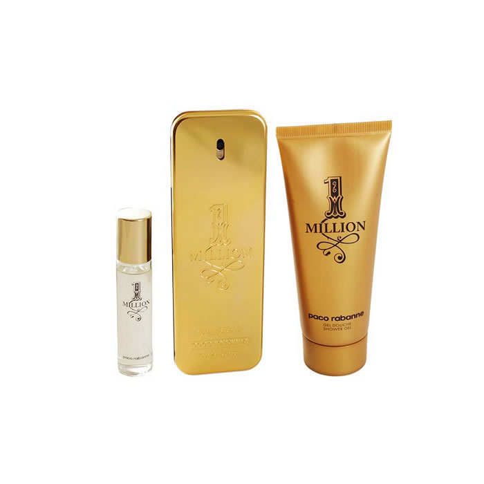 Paco Rabanne One Million Eau De Toilette Spray 100ml Set 3 Parti 2018