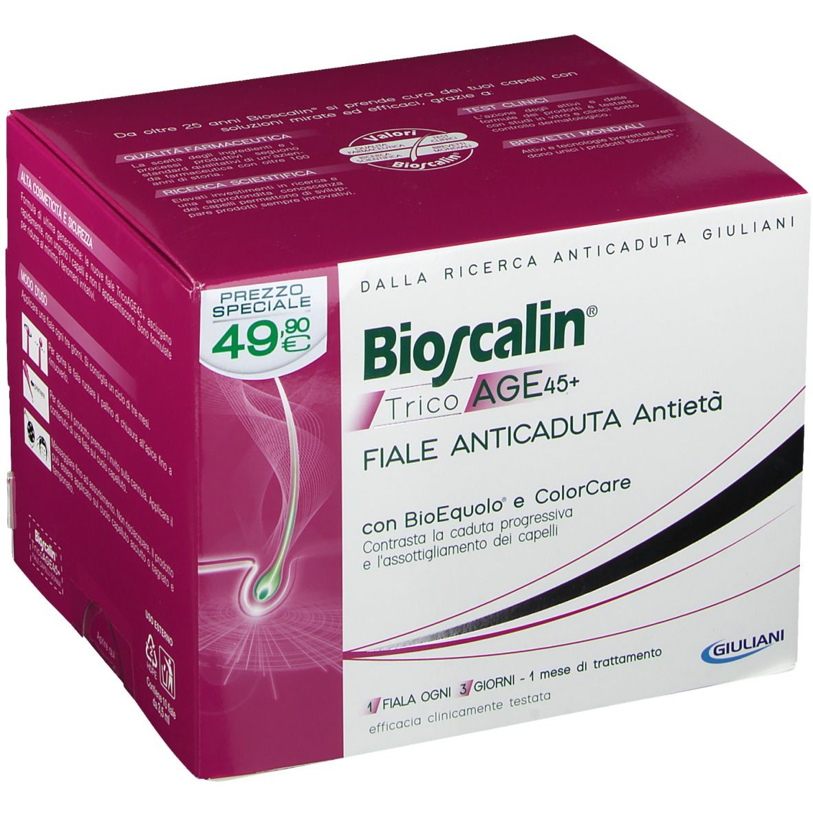 Bioscalin TricoAge 45+ Giuliani 10 Fiale Prezzo Speciale