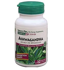 Nature's Plus Herbal Actives Ashwagandha Integratore Alimentare 60 Capsule