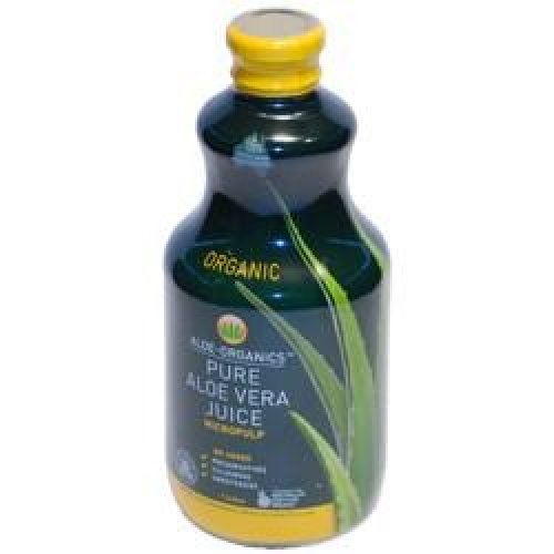 Pure Aloe Vera Juice Micropulp Bio Plantarium Aloe Organics 1lt