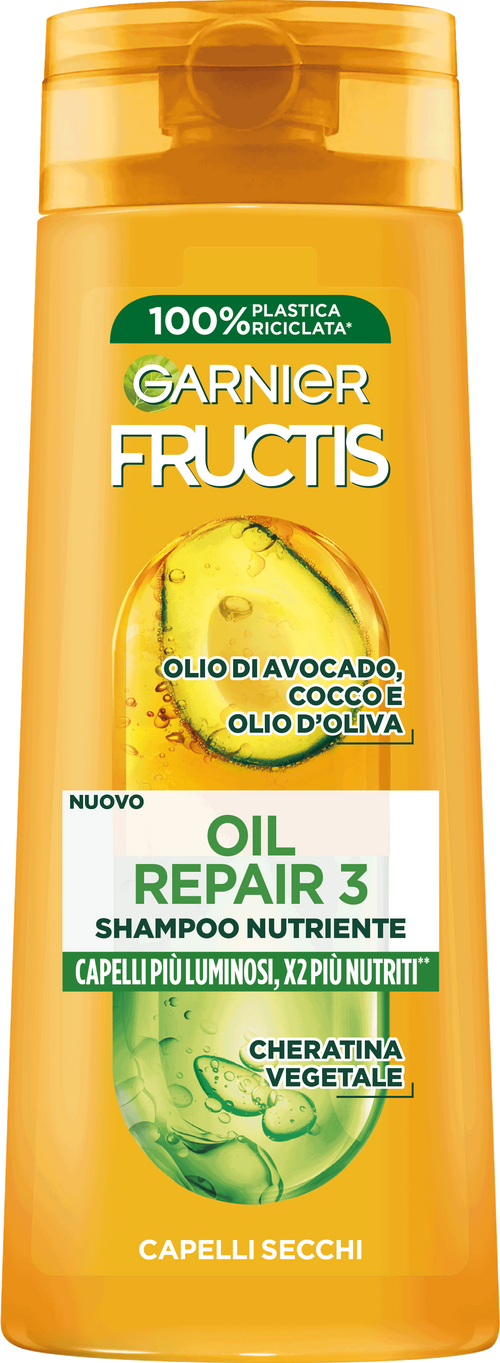 Fructis Oil Repair 3 Shampoo Nutriente Garnier 250ml