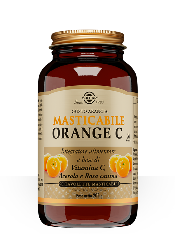 Orange C Masticabile Solgar 90 Tavolette
