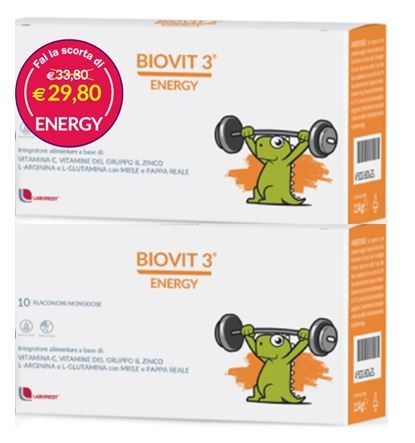 Biovit 3® Energy Laborest 10 Flaconcini Bevibili Da 10ml MULTIPACK