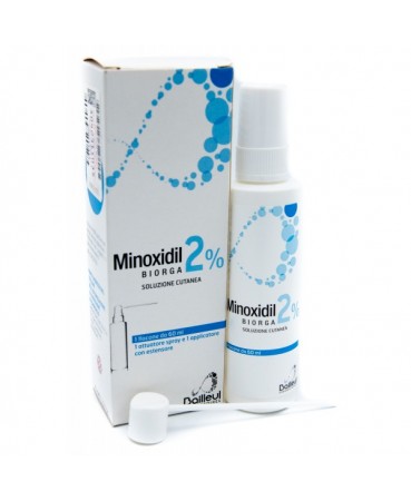 Minoxidil Biorga 2% Soluzione Cutanea 3x60 ml