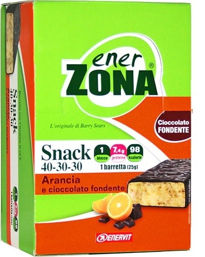 Snack 40-30-30® Orange Enervit EnerZona® Balance Box 30 Barrette
