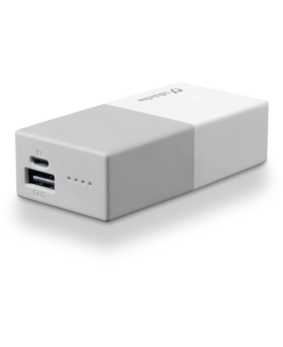 Powerbank 5000 Universal Cellularline 1 Caricabatterie Bianco