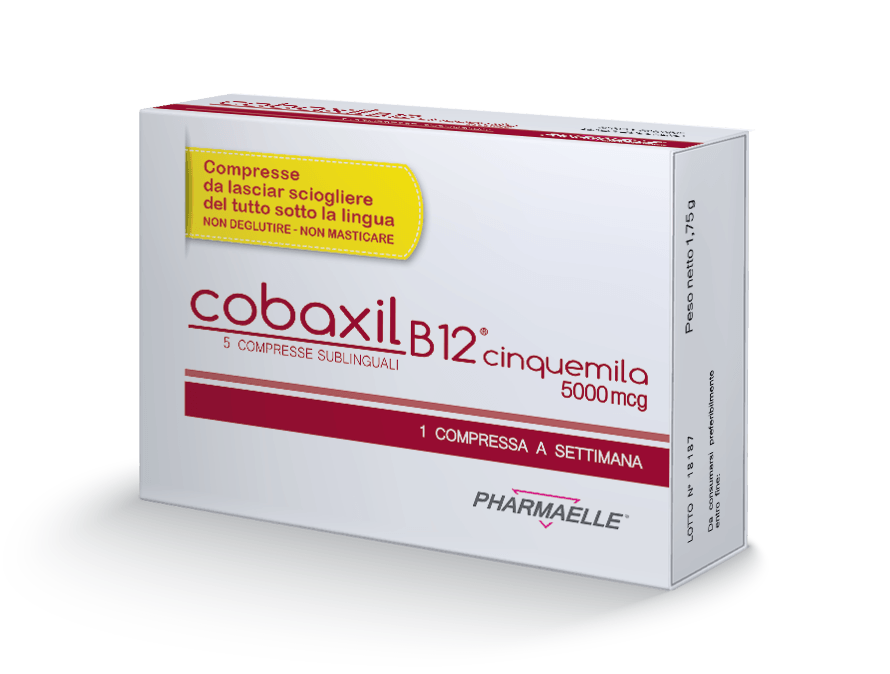 Cobaxil B12 Cinquemila 5000mcg PharmaElle 5 Compresse Sublinguali