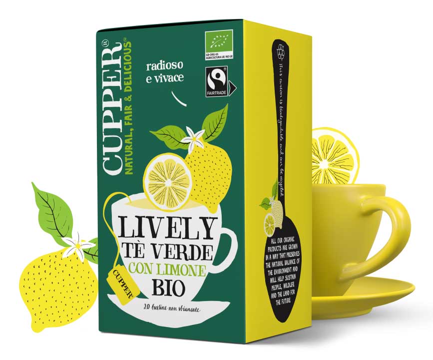 Tè Verde al Limone Biologico Cupper® 20 Filtri