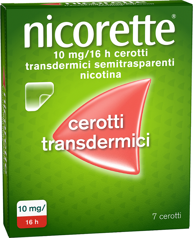 Nicorette 7 Cerotti Transdermici 10 mg Smettere di Fumare