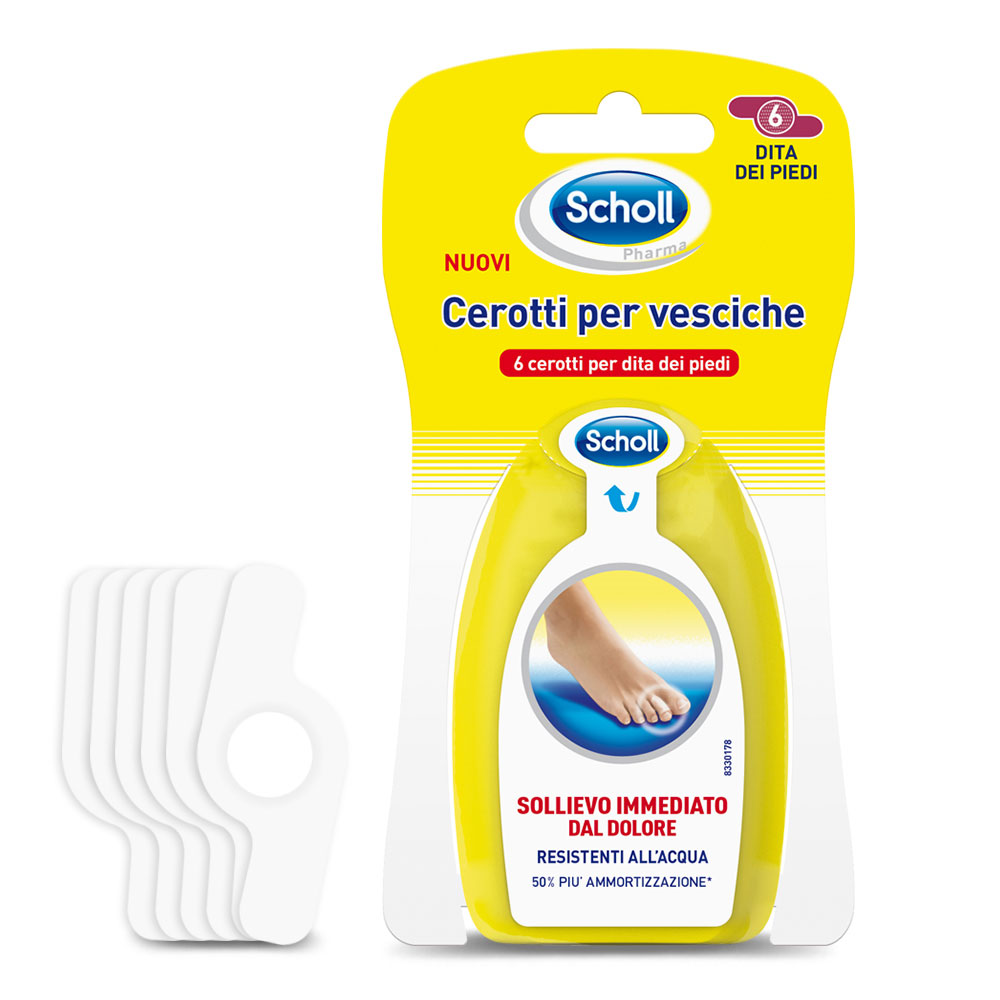 Cerotti Vesciche Dita Piedi Scholl 6 Pezzi