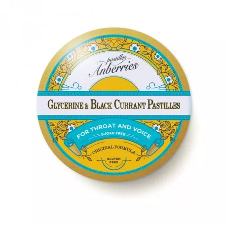 Glycerine & Black Currant Pastilles Anberries Pastilles 55g
