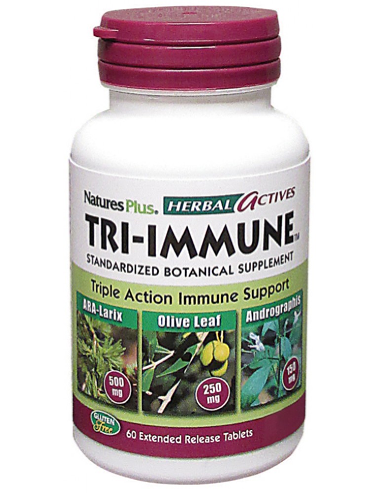 TRI-IMMUNE HERBAL ACTIVES Natures Plus 60 Tavolette