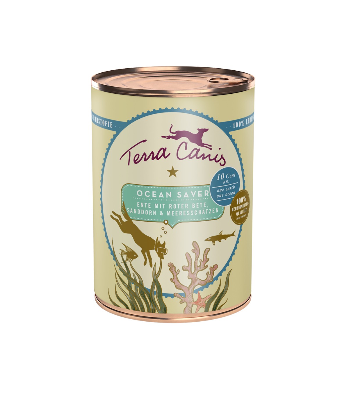 Save The Planet Ocean Saver Anatra con Barbabietola, Olivello Spinoso e Tesori del Mare - 400GR