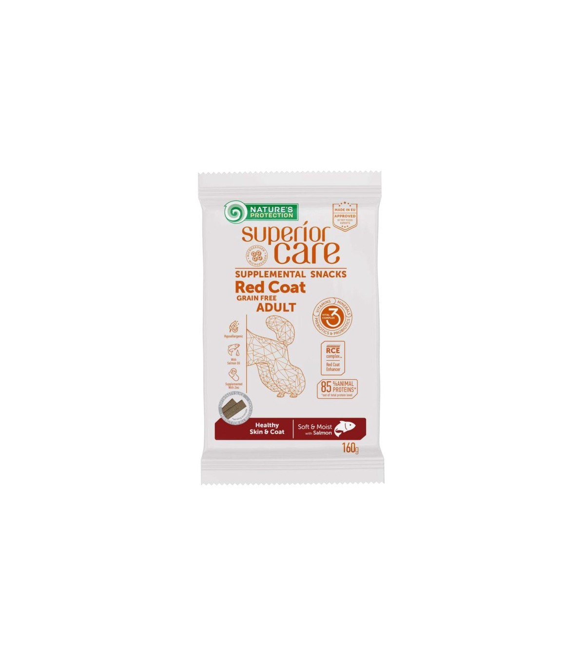NP SC RED DOG SNACK SKIN & COAT 150 GR