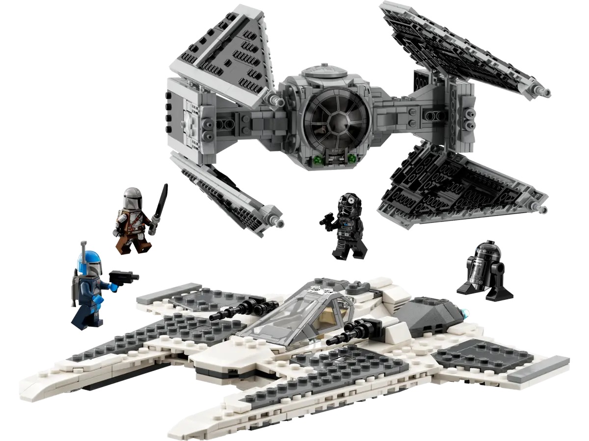 Fang Fighter Mandaloriano vs TIE Interceptor LEGO