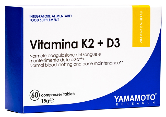 Vitamina K2 + D3 YAMAMOTO RESEARCH 60 Compresse