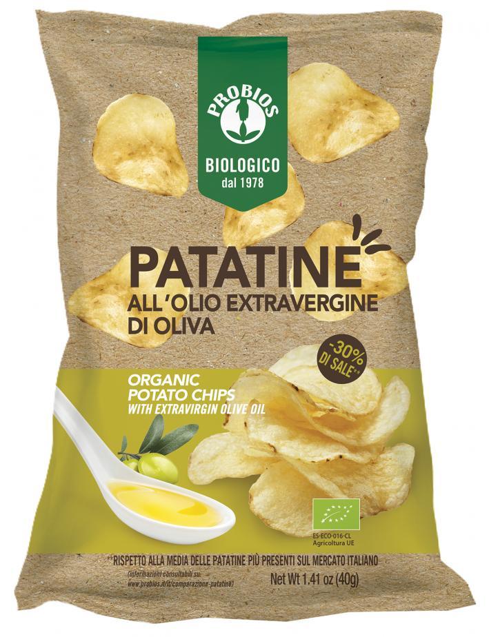 Patatine Olio Extravergine Di Oliva Probios 40g