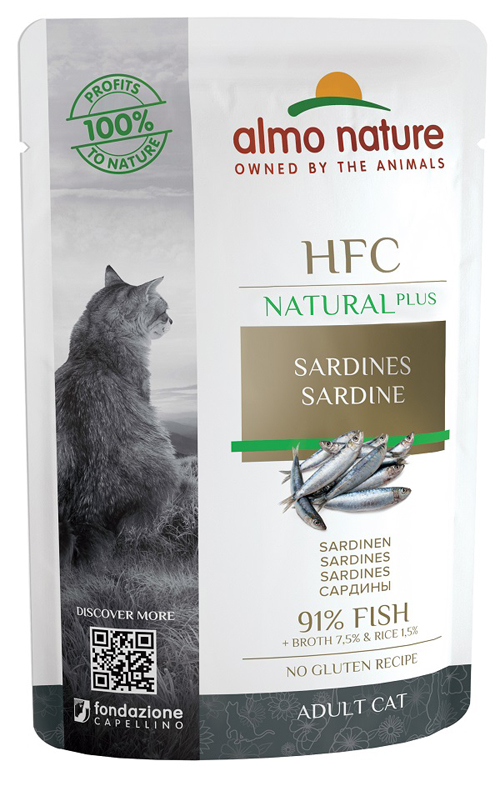 HFC Natural Plus Sardine - 55GR
